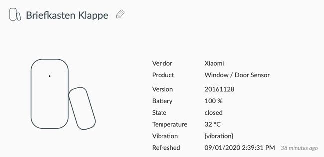 Mailbox sensor in deCONZ